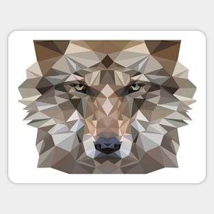 Geometric Wolf Sticker